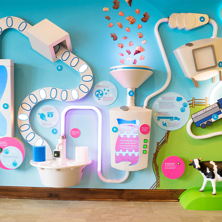 Interactive exhibits at Wells Visitor Center